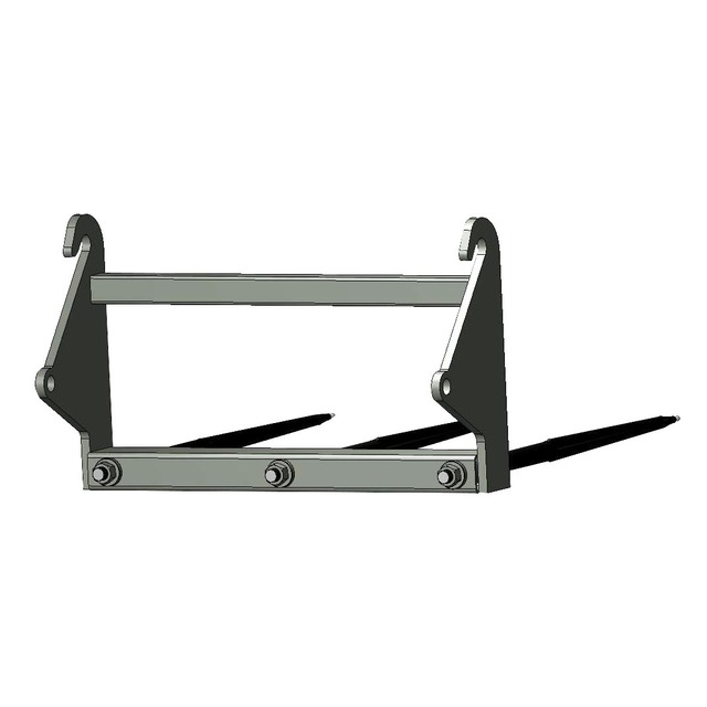 Pic'balleattelage Faucheux Blanc avec 3 Dents 40X1100 Percee référence fournisseur 411152
